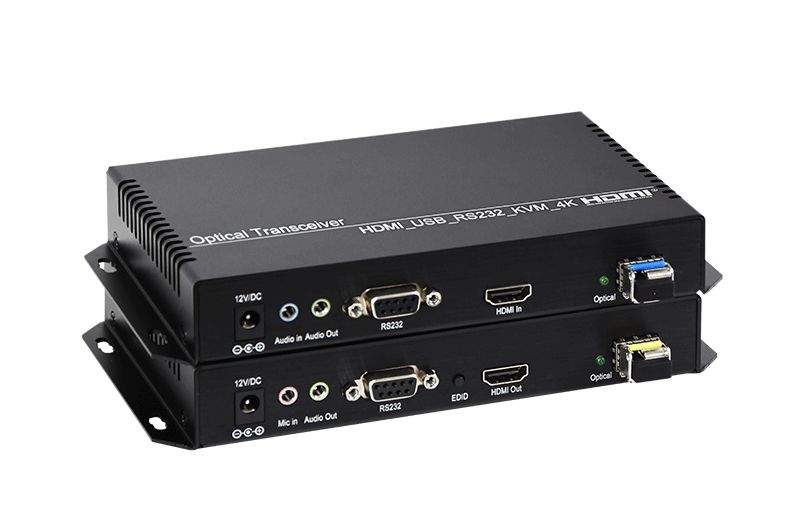 <span style='color:#333333;'><span style='font-size:24px;'><strong>4K@30 HDMI KVM-extender via LC-glasvezelkabel tot 20 km</strong></span></span><br /> &nbsp;