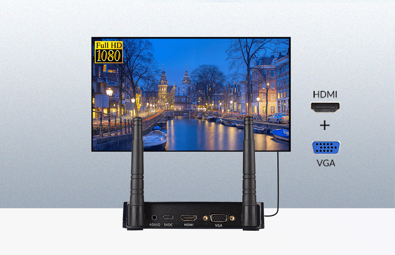 <span style='color:#333333;'><span style='font-size:24px;'><strong>Double sortie HDMI+VGA</strong></span></span>