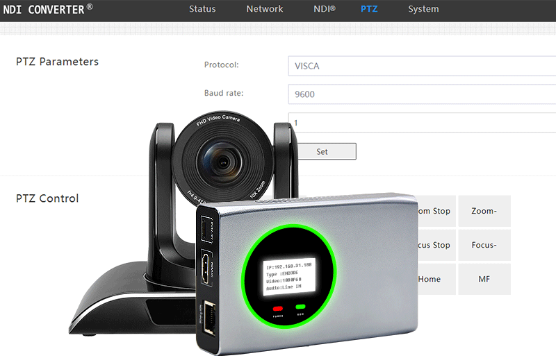 <span style='color:#333333;'><strong>Control PTZ</strong></span>