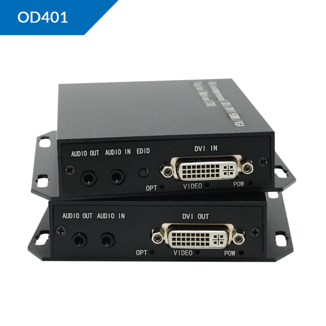 Ongecomprimeerde 1920x1200@60 DVI optische vezelextender