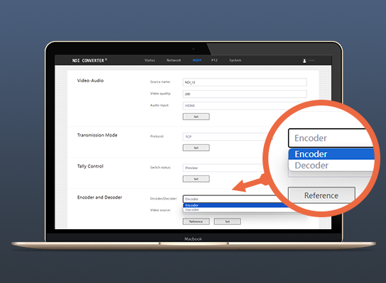 <span style='color:#333333;'><strong>Es un codificador NDI, tambi&eacute;n es un decodificador NDI</strong></span>