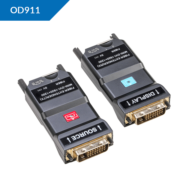 Mini 1920x1200@60 DVI glasvezel-extender
