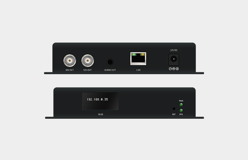 <span style='color:#333333;'><strong>Decoder hardware SDI HEVC con OLED</strong></span>