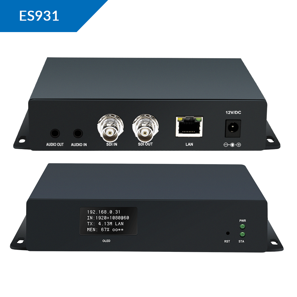 H265 1080P60 SDI Video Encoder With OLED