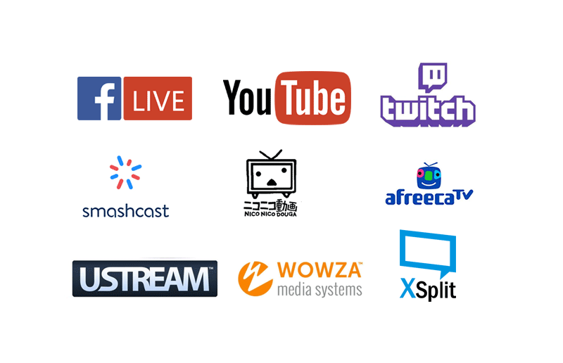 <span style='color:#333333;'><span style='font-size:24px;'><strong>Compatibile con la maggior parte delle piattaforme live</strong></span></span>