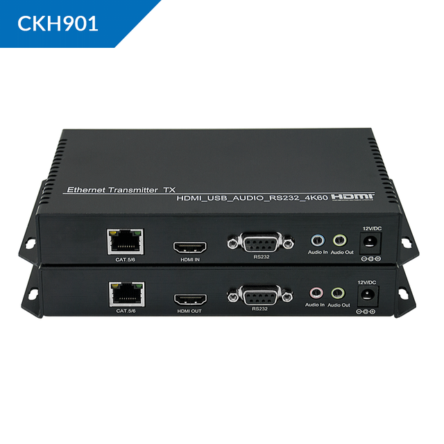 Extensor KVM ORIVISION 4K@60HZ HDMI/USB2.0 sobre Cat 5e/6