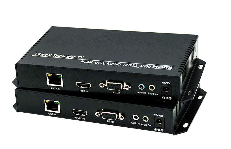 <span style='color:#333333;'><strong><span style='font-size:24px;'>Extensor 4K60 HDMI + USB2.0 sobre Cat5e/6</span></strong></span>